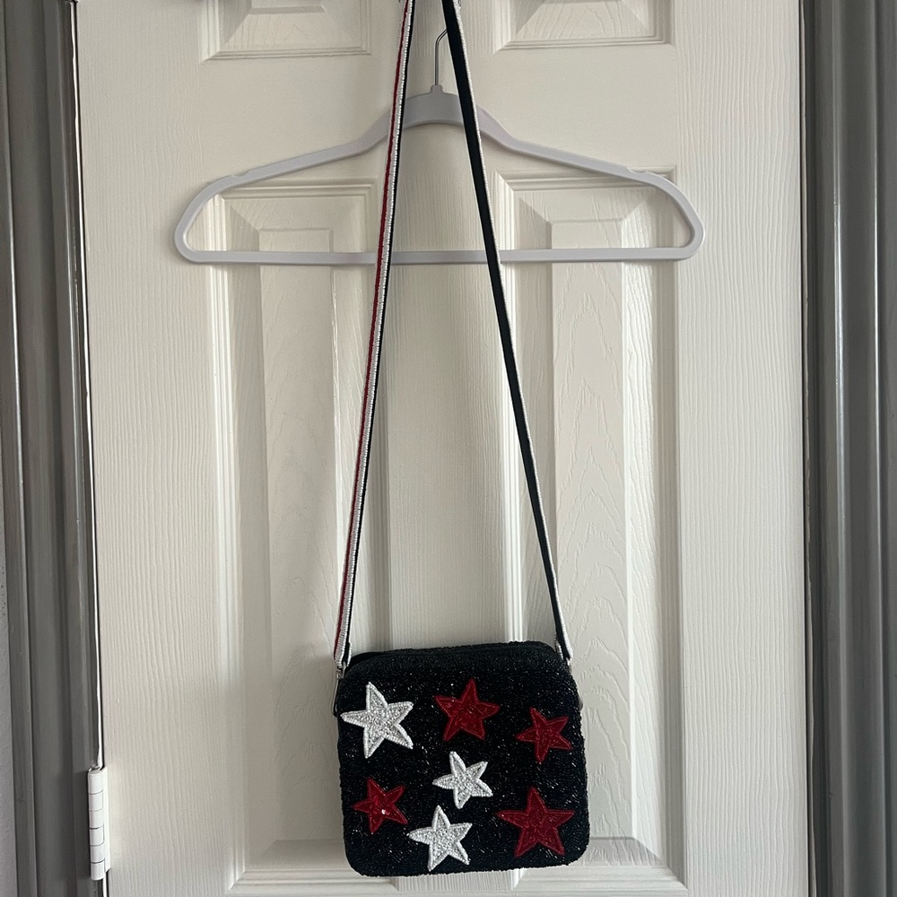 tiana embroidery beaded purse in brand new condition